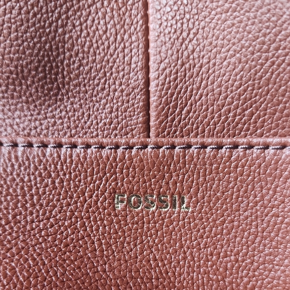 Fossil Brown Leather Backpack - Picture 4 of 5